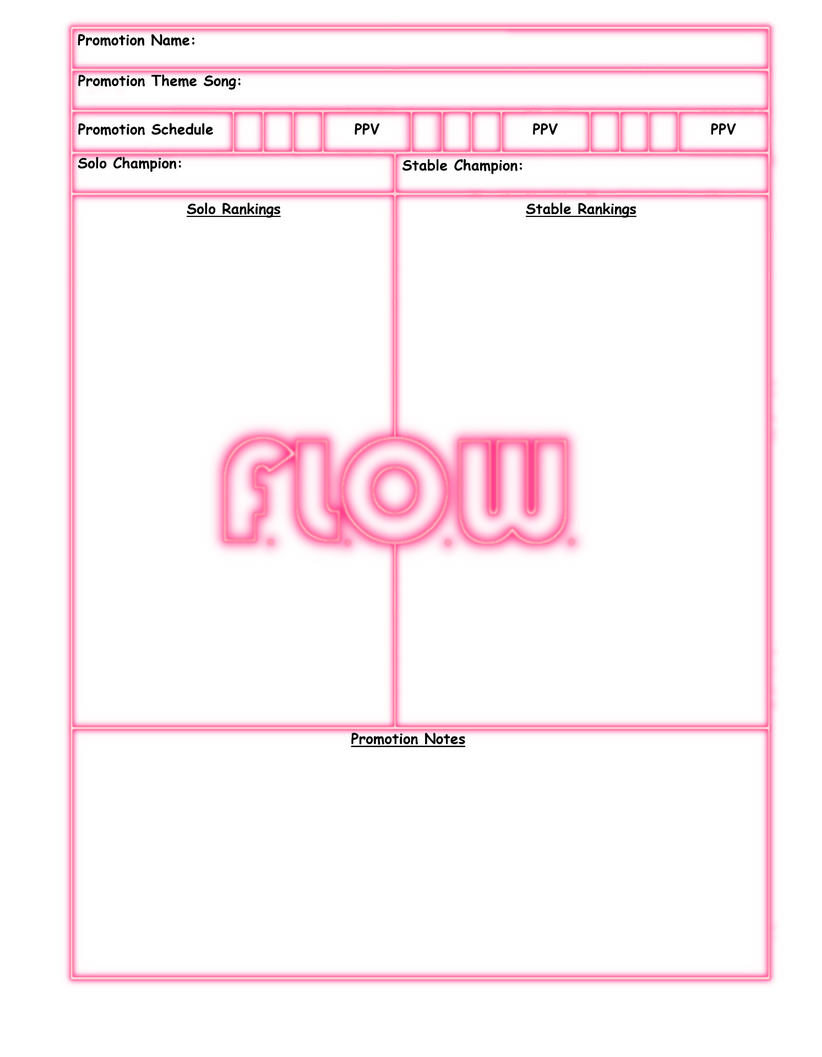 Promotion Sheet